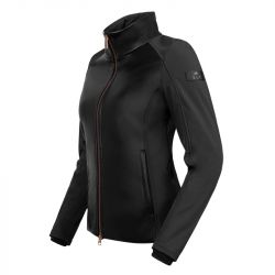 Veste équitation femme Softshell Monte Carlo ELT noir - Le Paturon