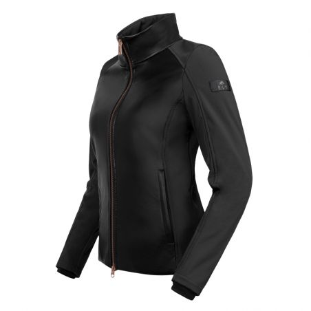 Veste équitation femme Softshell Monte Carlo ELT noir - Le Paturon