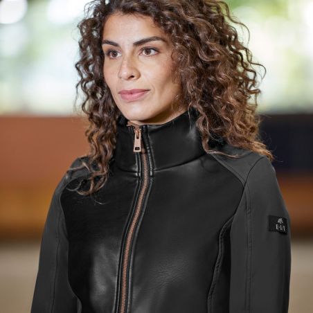Veste équitation femme Softshell Monte Carlo ELT noir - Le Paturon