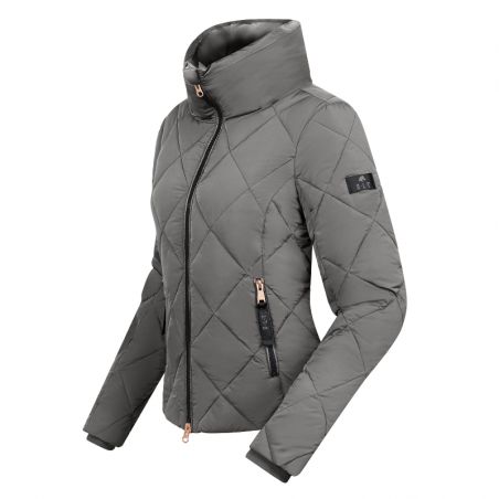 Veste équitation femme Manchester ELT hiver étain - Le Paturon