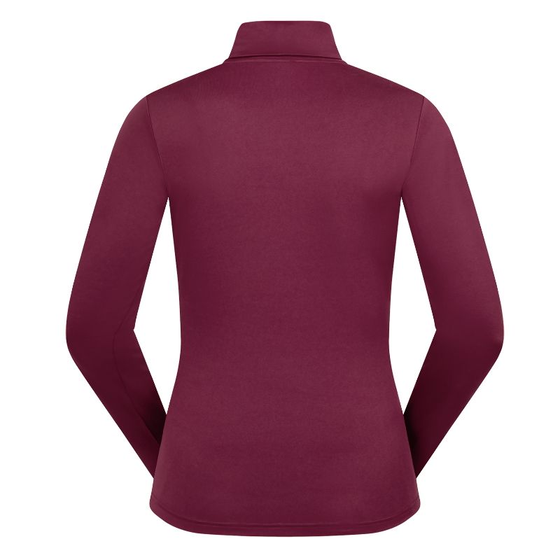 Pull équitation femme Col roulé Madison ELT rouge vin - Le Paturon
