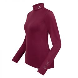 Pull équitation femme Col roulé Madison ELT rouge vin - Le Paturon