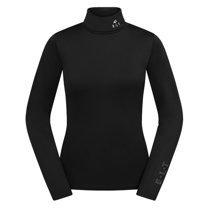 Pull équitation femme Col roulé Madison ELT noir - Le Paturon