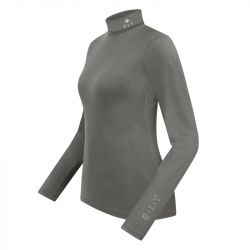 Pull équitation femme Col roulé Madison ELT étain - Le Paturon