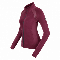 Veste polaire équitation femme Powerfleece Monaco ELT rouge vin - Le Paturon