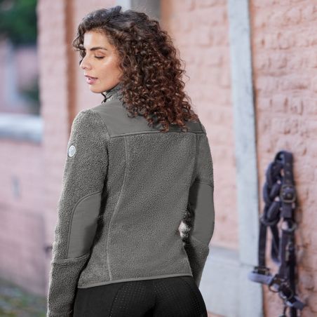 Veste polaire équitation femme Marseille ELT étain - Le Paturon