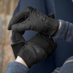 Gants équitation Magnetize Winter ELT noir - Le Paturon