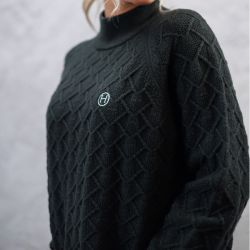 Pull équitation femme Swuni Harcour kaki - Le Paturon