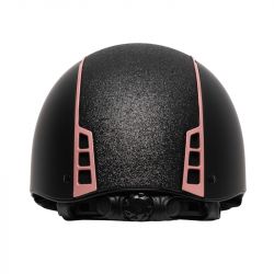 Casque équitation H22 Shine Swing noir rosé - Le Paturon