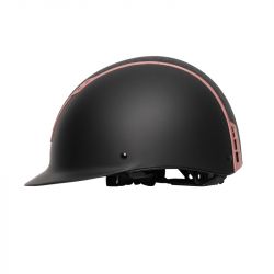 Casque équitation H22 Shine Swing noir rosé - Le Paturon