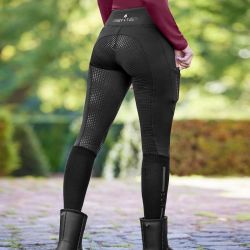 Legging équitation thermique Milla ELT noir - Le Paturon