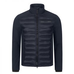 Veste équitation homme Softshell Missouri ELT bleu profond - Le Paturon
