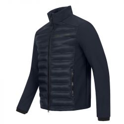Veste équitation homme Softshell Missouri ELT bleu profond - Le Paturon