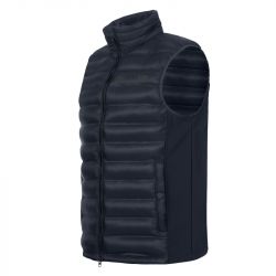 Gilet équitation homme Softshell Maine ELT bleu profond - Le Paturon