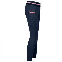 Legging équitation enfant thermique Lucky Leni ELT bleu nuit - Le Paturon