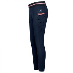 Legging équitation enfant thermique Lucky Leni ELT bleu nuit - Le Paturon