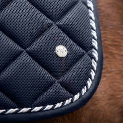 Tapis cheval Breath mesh respirant Waldhausen bleu nuit - Le Paturon