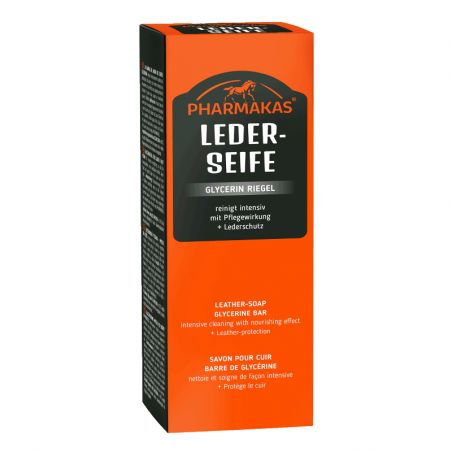 Savon pour cuir équitation 200g Pharmakas - Le Paturon