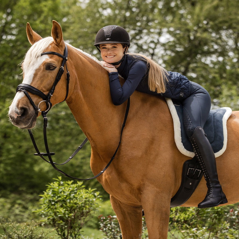 Tapis monte à cru cheval Soft Waldhausen bleu nuit