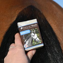 Savon solide shampoing cheval Natural Wash Sensitive Natural'Innov apaisant 100g - Le Paturon