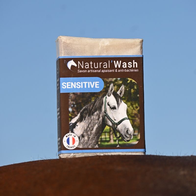 Savon solide shampoing cheval Natural Wash Sensitive Natural'Innov apaisant 100g - Le Paturon
