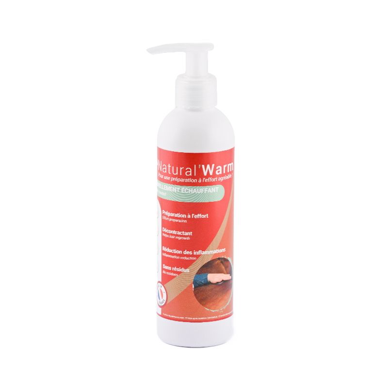 Gel chauffant Natural'Warm Natural'Innov articulations et tendons cheval 250ml - Le Paturon