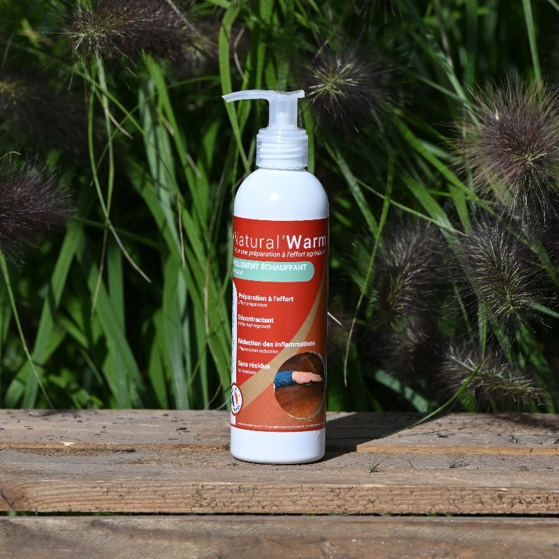 Gel chauffant Natural'Warm Natural'Innov articulations et tendons cheval 250ml - Le Paturon