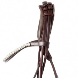 Bridon cheval anatomique Florina Kavalkade marron - Le Paturon