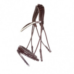 Bridon cheval anatomique Florina Kavalkade marron - Le Paturon