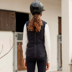 Gilet airbag équitation enfant Twist Air 2.0 Junior Horse Pilot bleu nuit - Le Paturon