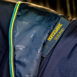 Couverture cheval imperméable Rambo Duo Force 2 Horseware marine teal - Le Paturon