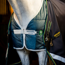 Couverture cheval imperméable Rambo Duo Force 2 Horseware marine teal - Le Paturon