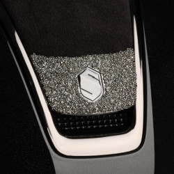 Casque équitation Shadowglossy 2.0 top Alcantara blason Crystals Samshield