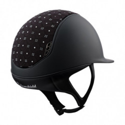 Pack casque Shadowmatt 2.0 Royal Flower Swarovski avec mousse Samshield - Le Paturon