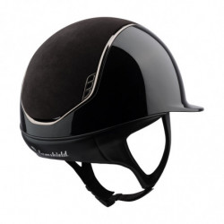 Pack casque Shadowglossy 2.0 Alcantara Crystals avec mousse Samshield - Le Paturon