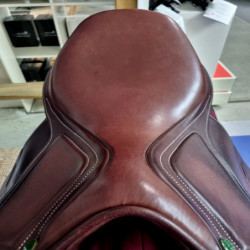 Selle cheval cuir doublée veau Galia Cavalhorse chêne - Le Paturon