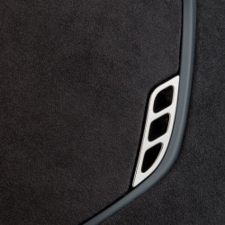 Casque équitation Miss Shield Premium 2.0 top et frontal Alcantara Samshield noir - Le Paturon