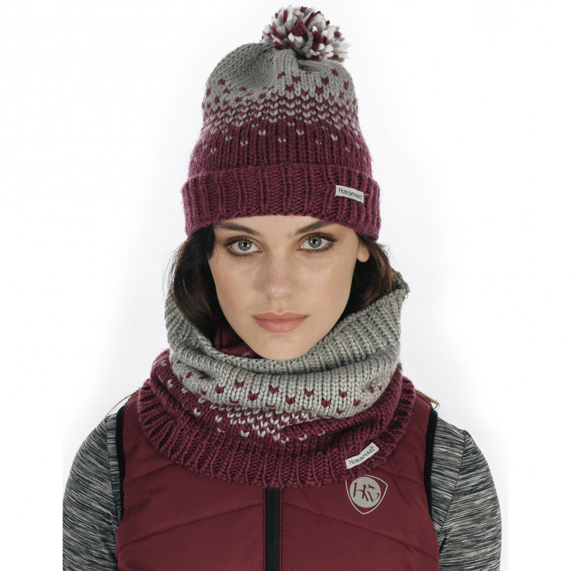 Ensemble Bonnet écharpe Enfant RUIXIA - Bonnet Oreillette + Tour De Cou Polaire - Taille 2-8 Ans, Hiver Chaud - 8