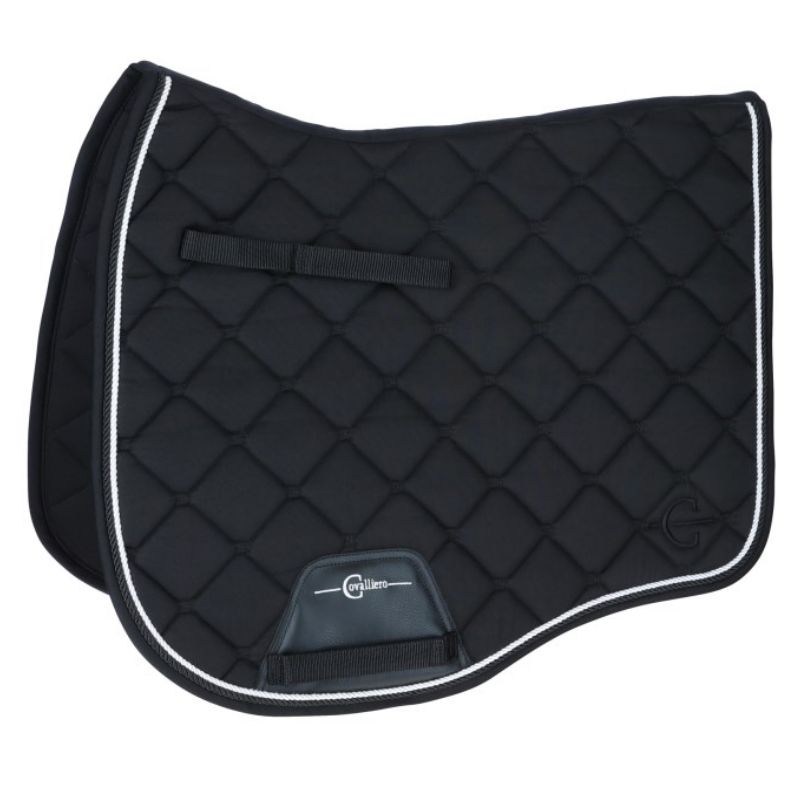 Tapis cheval Covalliero Salvina matelassé anatomique noir dressage - Le Paturon