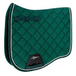 Tapis cheval Covalliero Salvina matelassé anatomique vert forêt dressage - Le Paturon