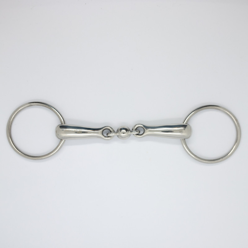Mors cheval simple double brisure lien boule 20mm Pro-Confort by Harcour - Le Paturon