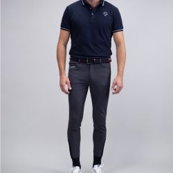 Pantalon Harcour Costaso Rider Fix System Grip homme équitation gris foncé - Le Paturon