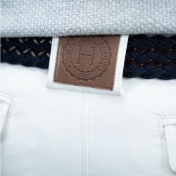 Pantalon Harcour Costaso Rider Fix System Grip homme équitation blanc - Le Paturon