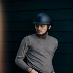 Casque équitation Shadow Matt Collection Samshield marine - Le Paturon