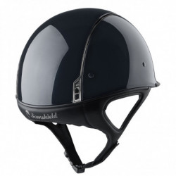 Casque Samshield Shadowrace équitation cross noir glossy - Le Paturon