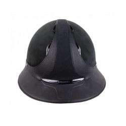 Casque Antarès Classic Eclipse Alcantara équitation noir sans logo - Le Paturon