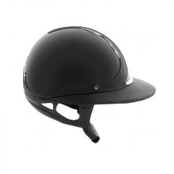 Casque Antarès Vernis Premium Eclipse Strass équitation gris - Le Paturon