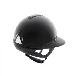 Casque Antarès Vernis Premium Eclipse Strass équitation gris - Le Paturon
