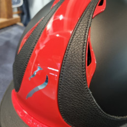 Casque équitation Antarès Galaxy Eclipse Série spéciale rouge - Le Paturon