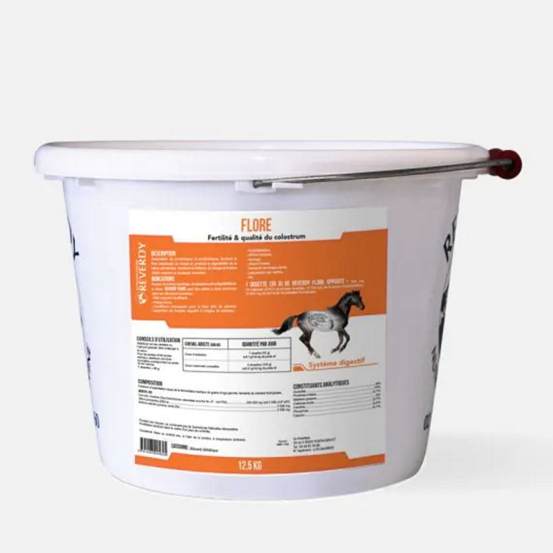 Flore Reverdy pré et probiotiques cheval 12,5kg - Le Paturon